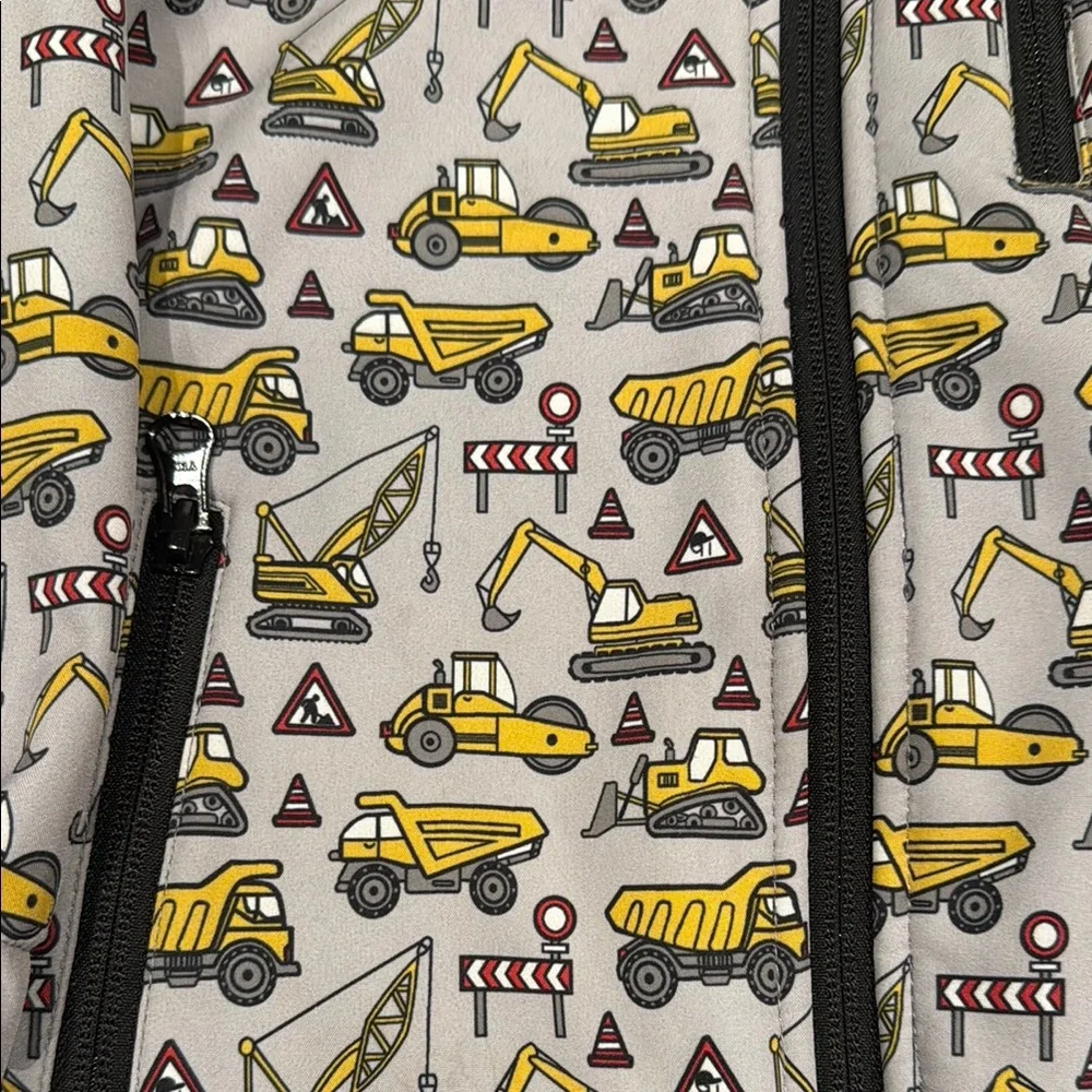 George Hats Kids' Gray Jacket with construction print - Picture 2 of 4